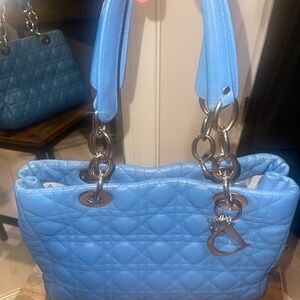 Christian Dior Soft Shopping Tote bag in blue